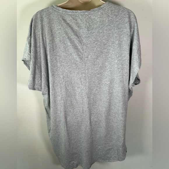 Victoria secret grey 100% cotton top with silver logo women’s size m/L - Picture 6 of 6